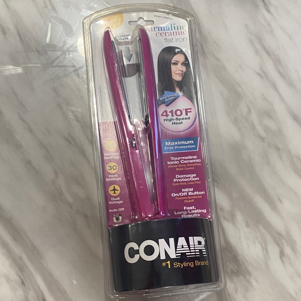 Conair Pink Tourmaline Ceramic Flat Iron